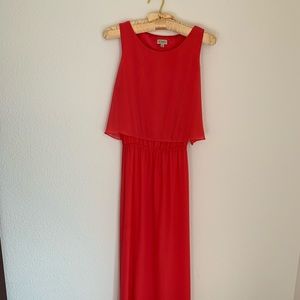 Daniel Cremieux coral maxi dress